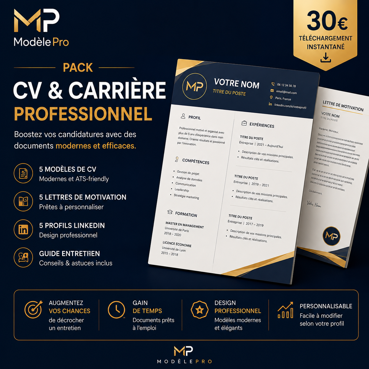 Pack CV Professionnel